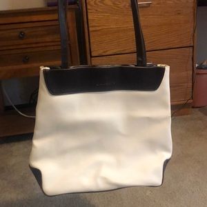 Liz Claiborne Leather White and Black purse